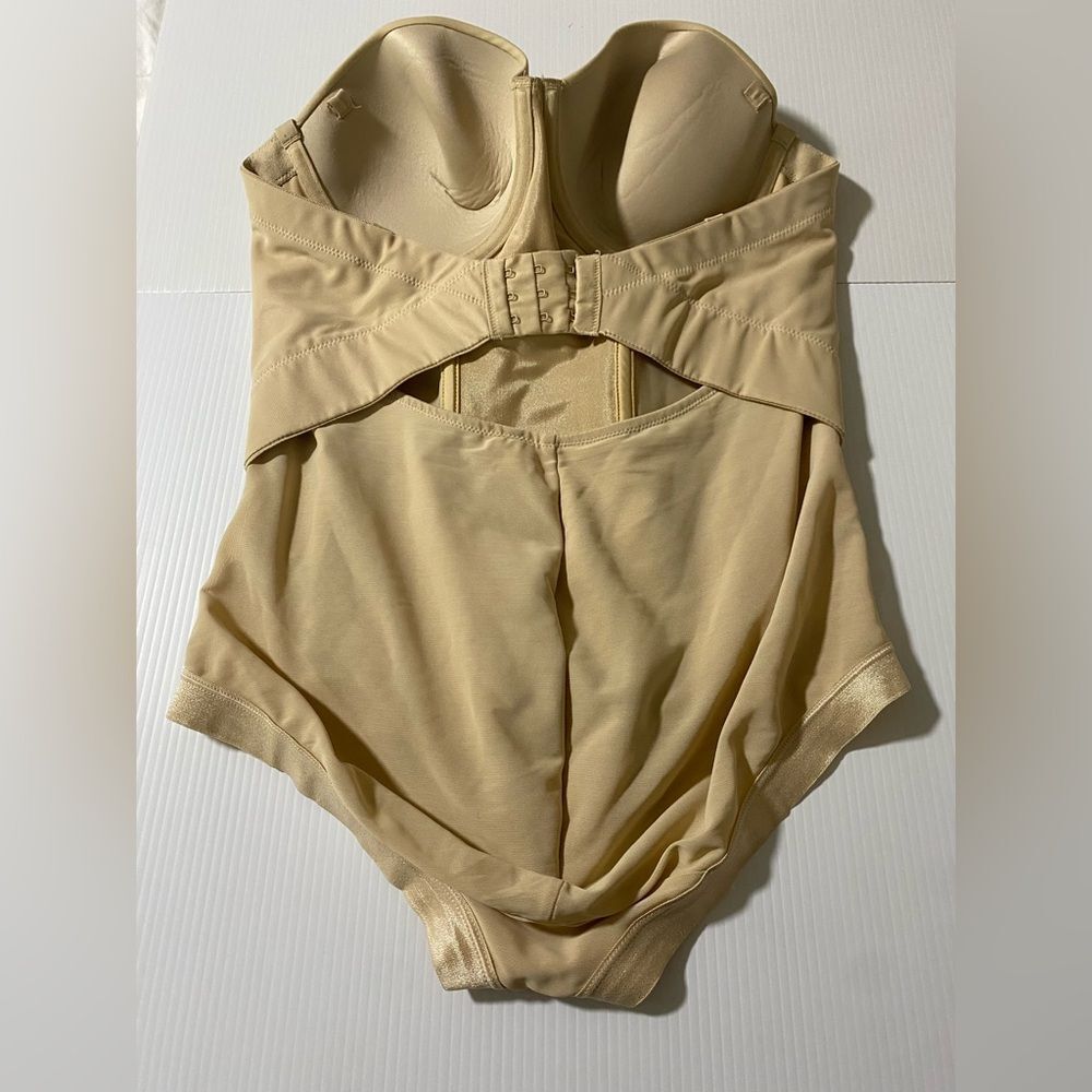 Maidenform Easy Up Strapless Firm Control Bodybriefer shapewear bodysuit 38C - Picture 3 of 13